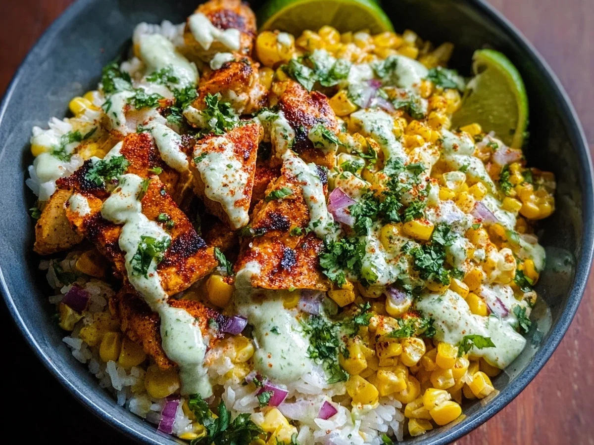 30-Min Street Corn Chicken Rice Bowl (40g Protein) - Image 2