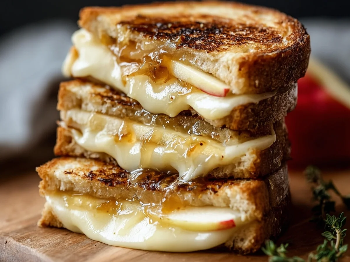 Apple Brie Grilled Cheese: Sweet & Savory Sandwich - Image 1