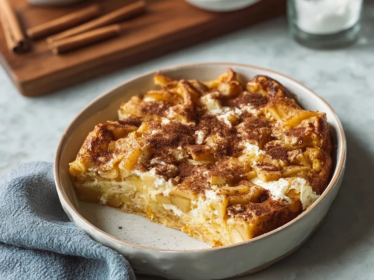 Apple Cinnamon Cottage Cheese Bake: High-Protein Breakfast - Image 1