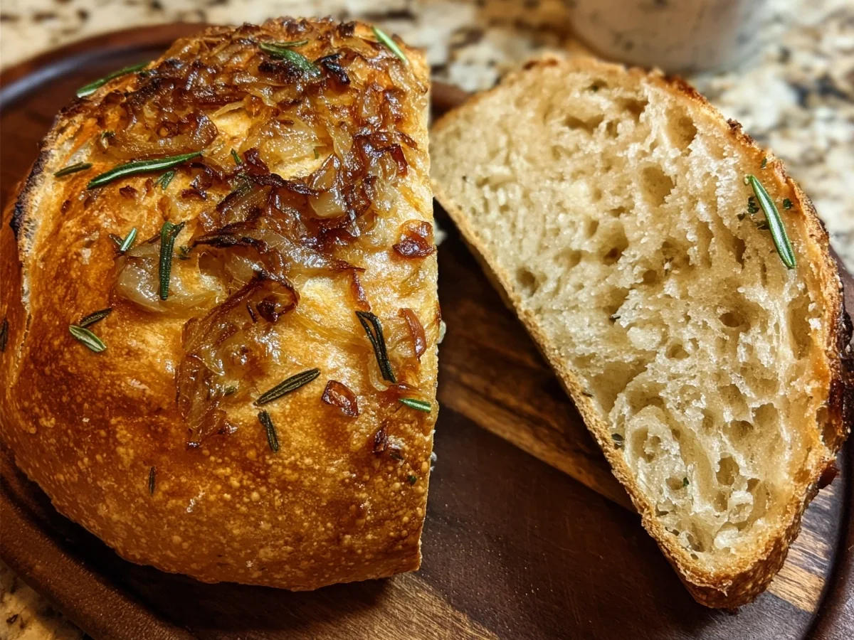Artisan Caramelized Onion Cheddar Rosemary Sourdough - Image 1