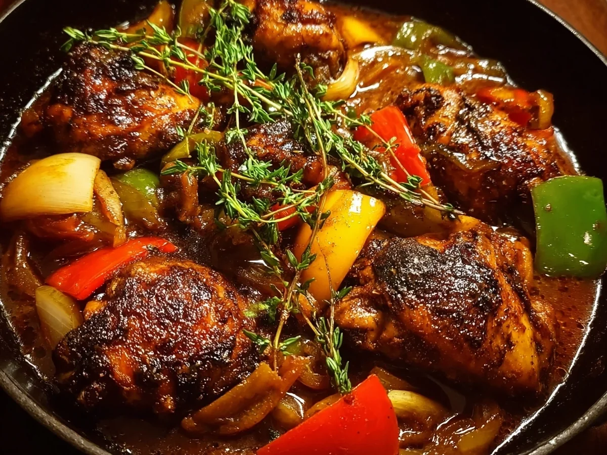 Authentic Caribbean Brown Stew Chicken - Image 1