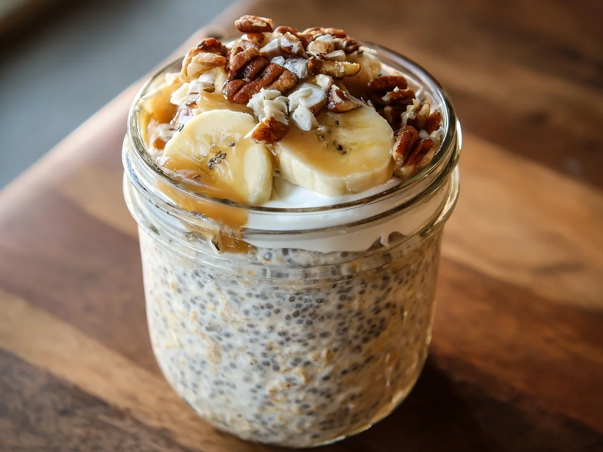 Banana Cream Pie Overnight Oats: Guilt-Free Breakfast - Image 1