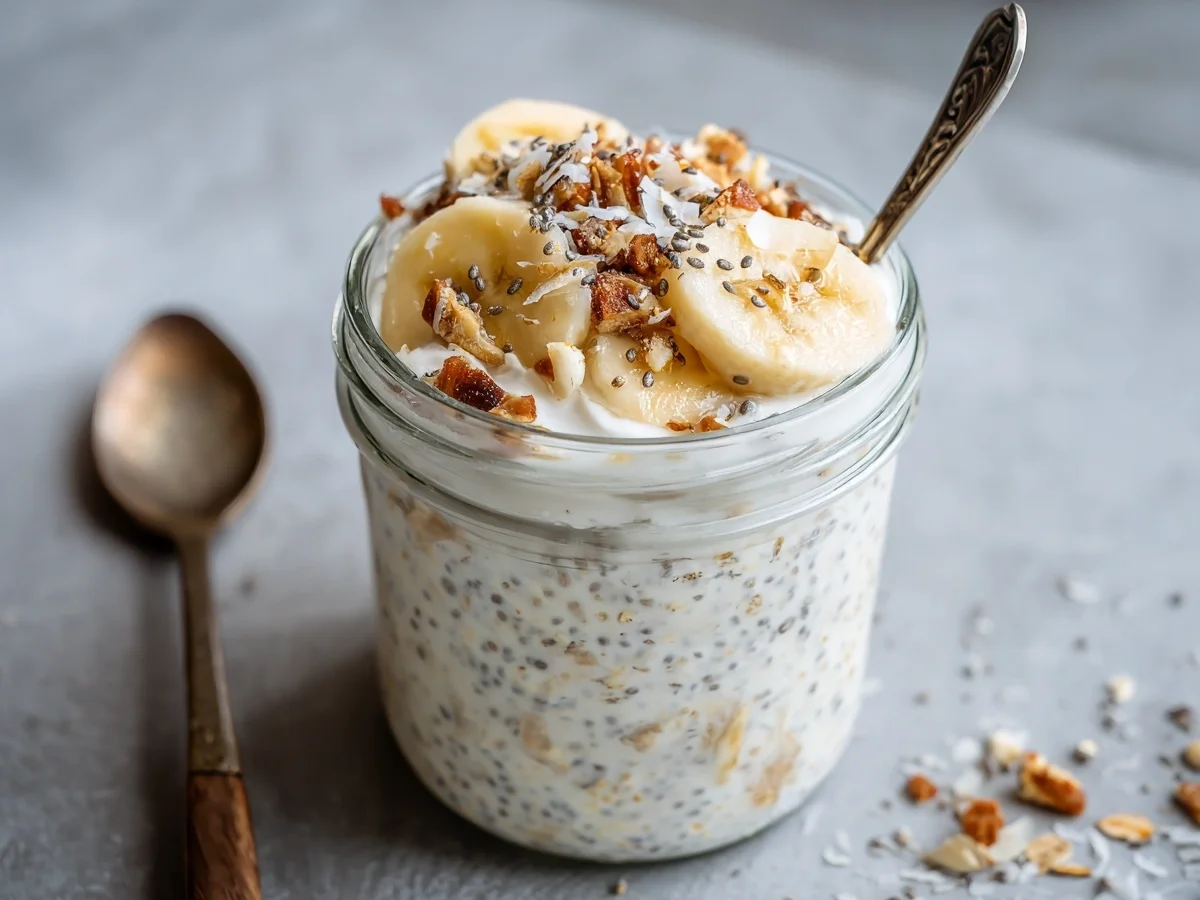Banana Cream Pie Overnight Oats: Guilt-Free Breakfast - Image 2