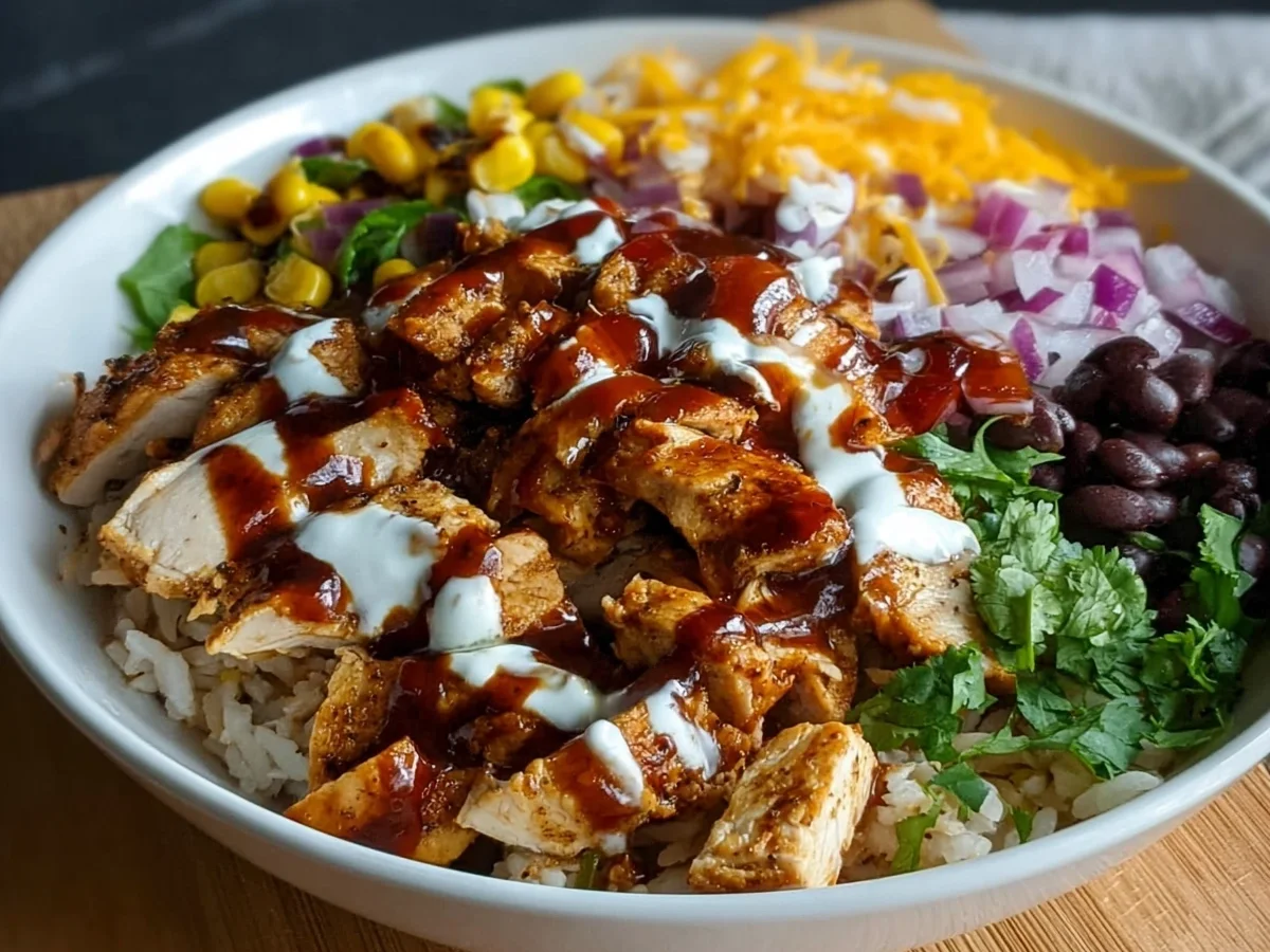 BBQ Ranch Chicken Bowl: Macro-Friendly, 42g Protein - Image 1
