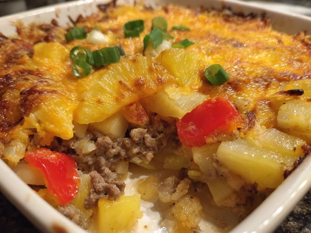 Beef & Pineapple Sauerkraut Casserole Bake - Image 1