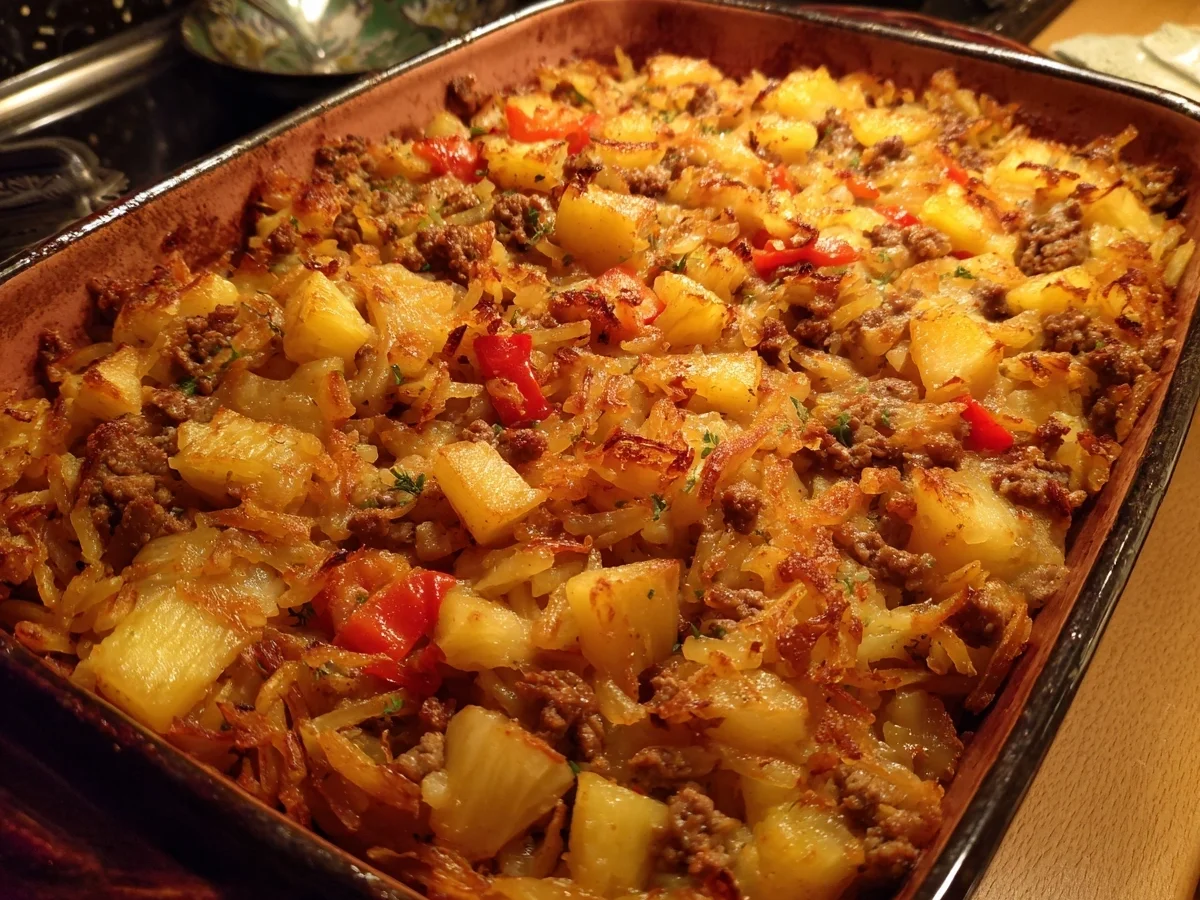Beef & Pineapple Sauerkraut Casserole Bake - Image 2
