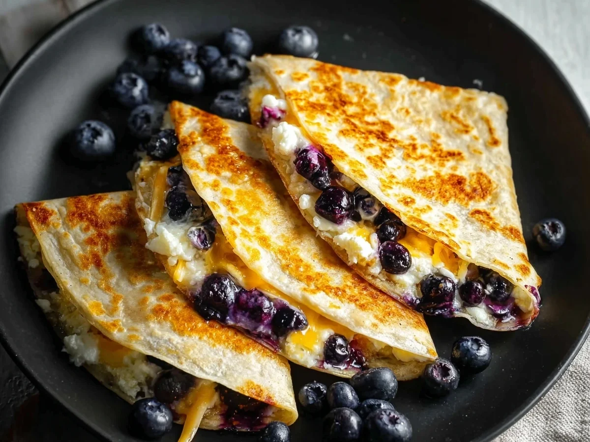 Blueberry Breakfast Quesadilla: Quick 10-Minute Breakfast - Image 1