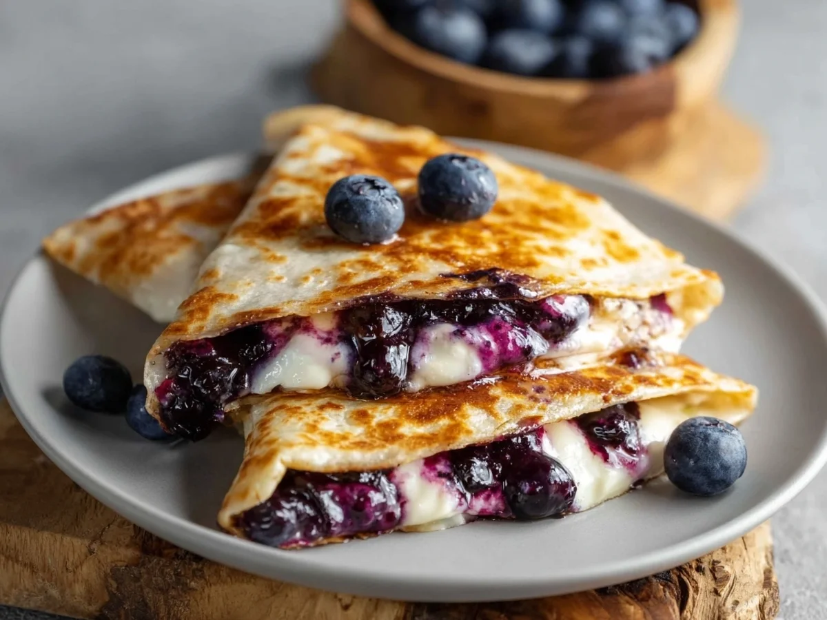 Blueberry Breakfast Quesadilla: Quick, High-Protein Start - Image 1