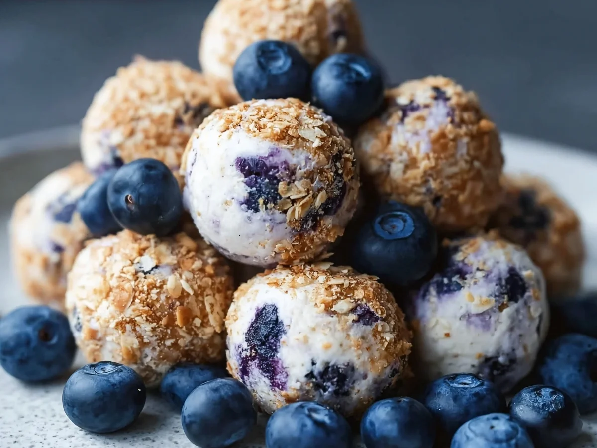 Blueberry Cheesecake Protein Bites: Easy No-Bake Recipe - Image 1