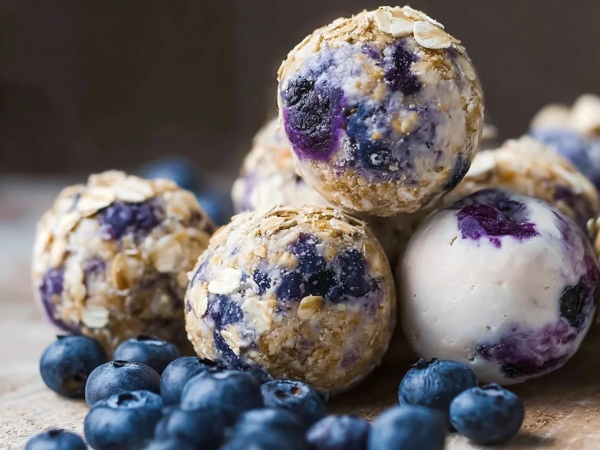 Blueberry Cheesecake Protein Bites: Easy No-Bake Recipe - Image 2
