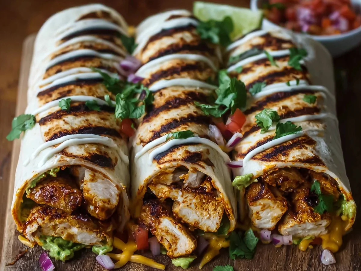 Chipotle Ranch Grilled Chicken Burritos - Image 1