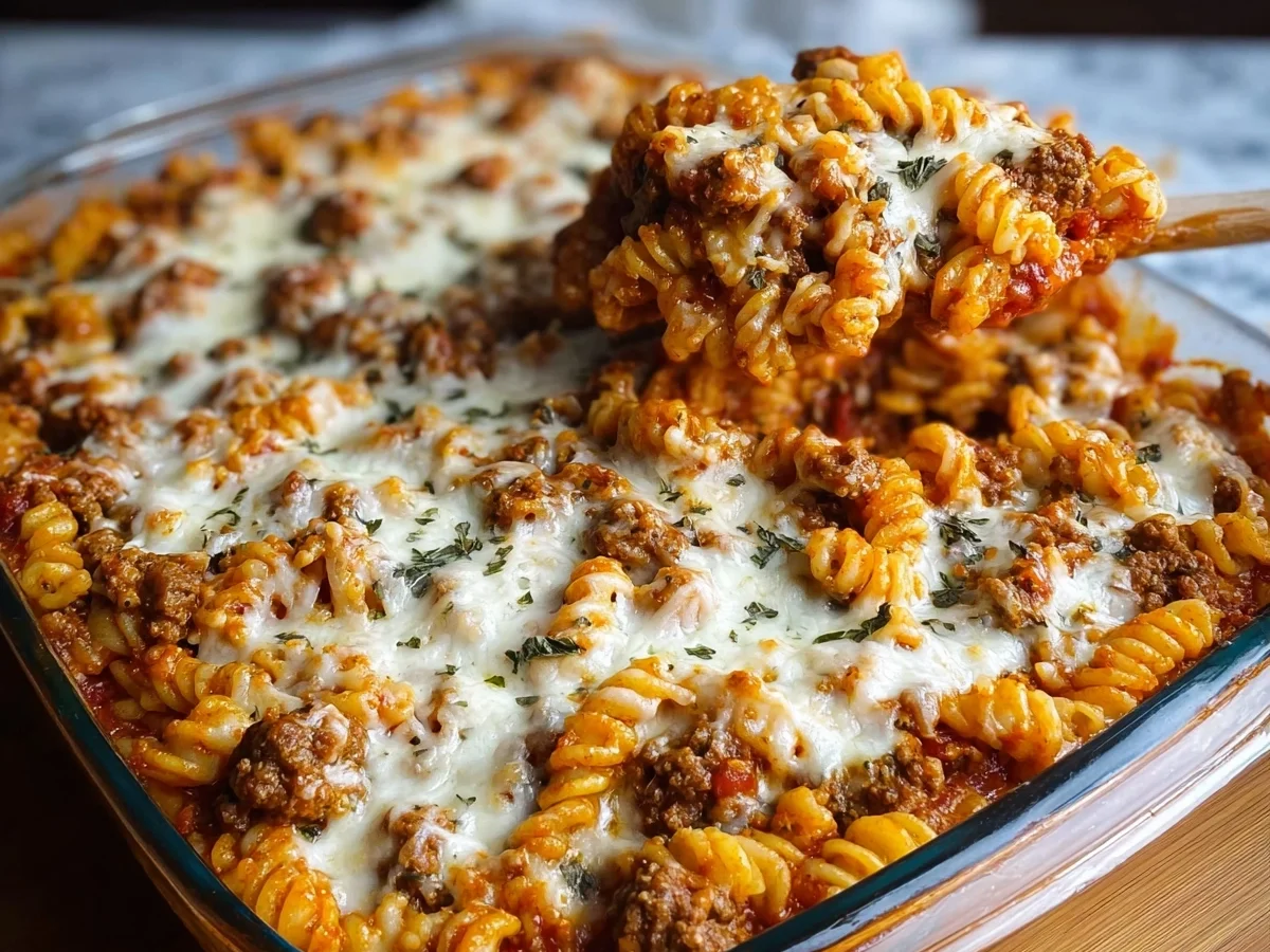 Cottage Cheese Protein Pasta Bake with Ground Beef - Image 1