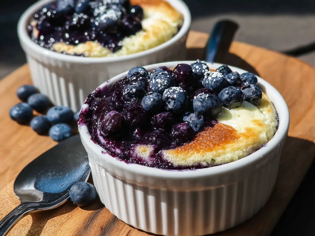 Creamy Baked Blueberry Cottage Cheese Bowls - Image 1