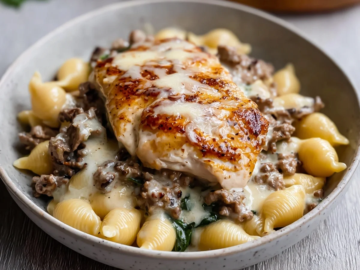 Creamy Beef & Garlic Butter Pasta: Quick Dinner - Image 1