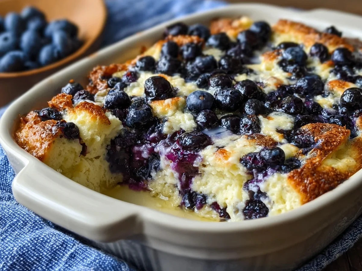 Creamy Blueberry Cottage Cheese Bake: Protein Breakfast - Image 2