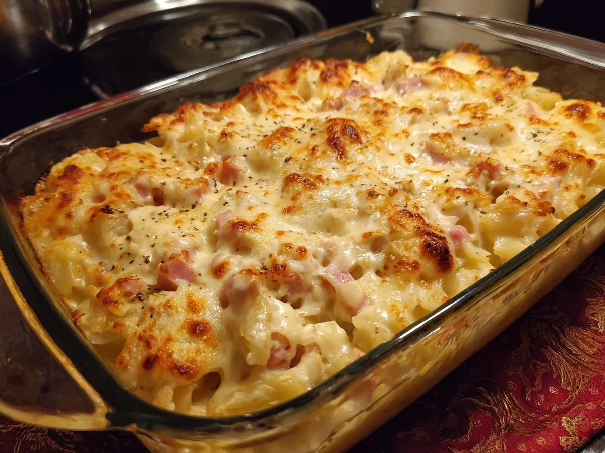 Creamy Cabbage Casserole with Turkey Ham - Image 1