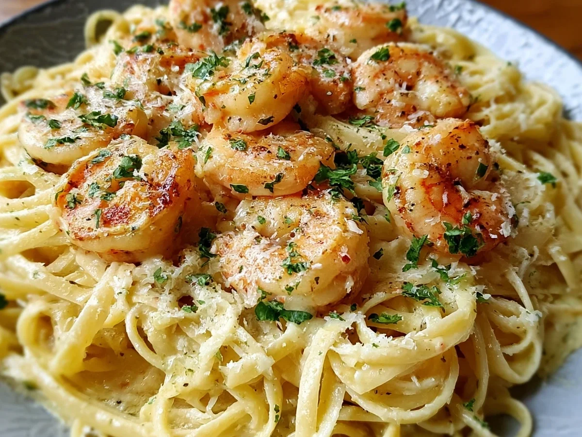 Creamy Garlic Shrimp Pasta: Easy Meal Prep Delight - Image 2