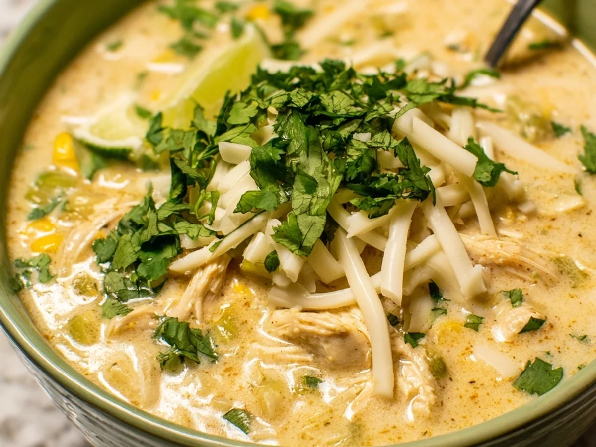 Creamy Green Chicken Enchilada Soup - Image 1
