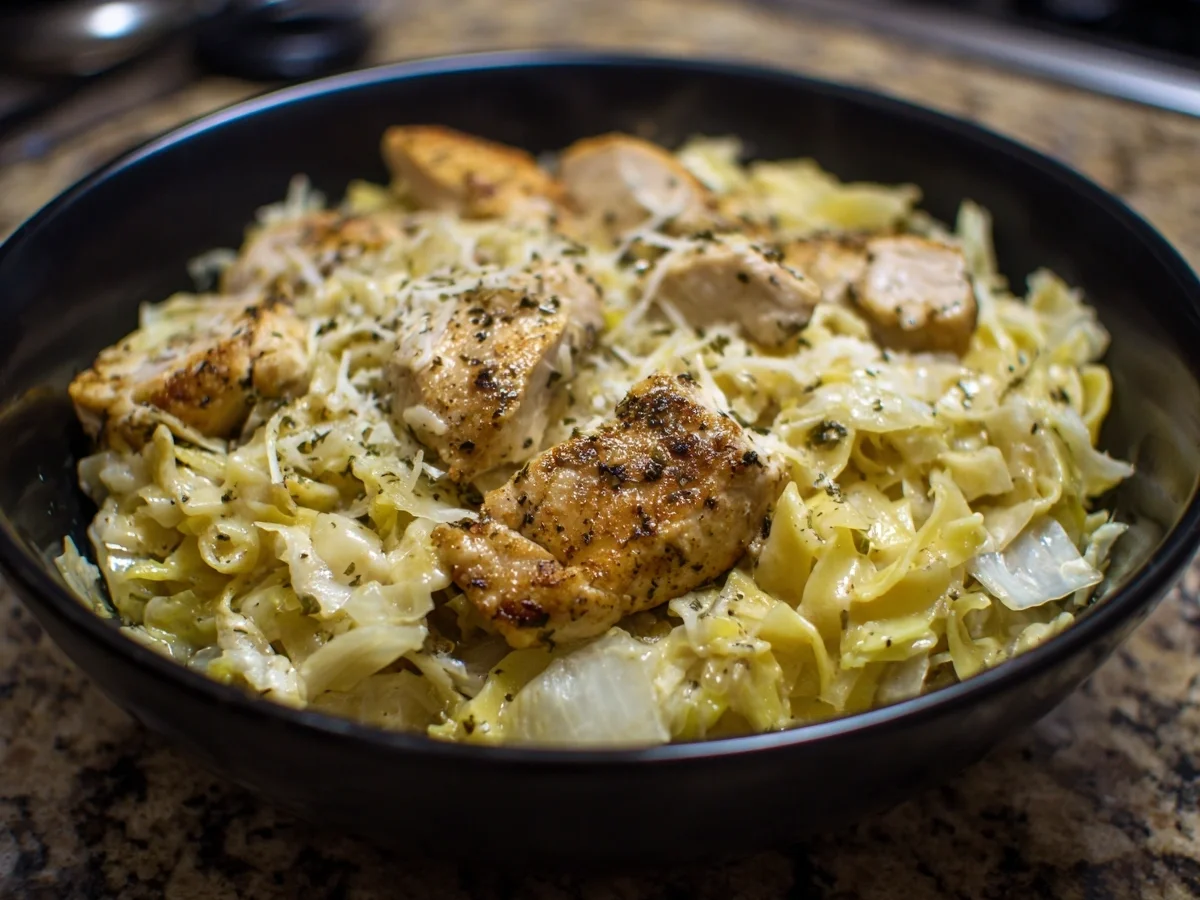 Creamy Low-Carb Alfredo Cabbage Pasta - Image 2