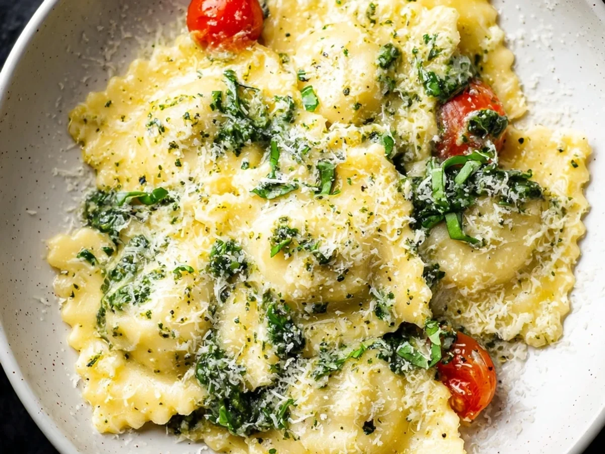 Creamy Pesto Ravioli: Quick & Delicious Dinner - Image 2