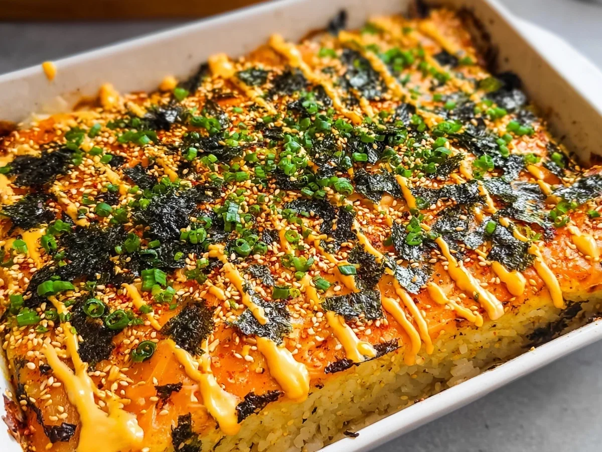 Creamy Salmon Sushi Bake: Easy Family Dinner - Image 2