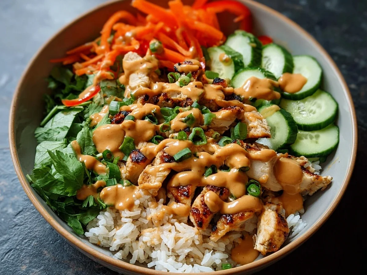 Creamy Thai Peanut Chicken Buddha Bowl for Meal Prep - Image 2