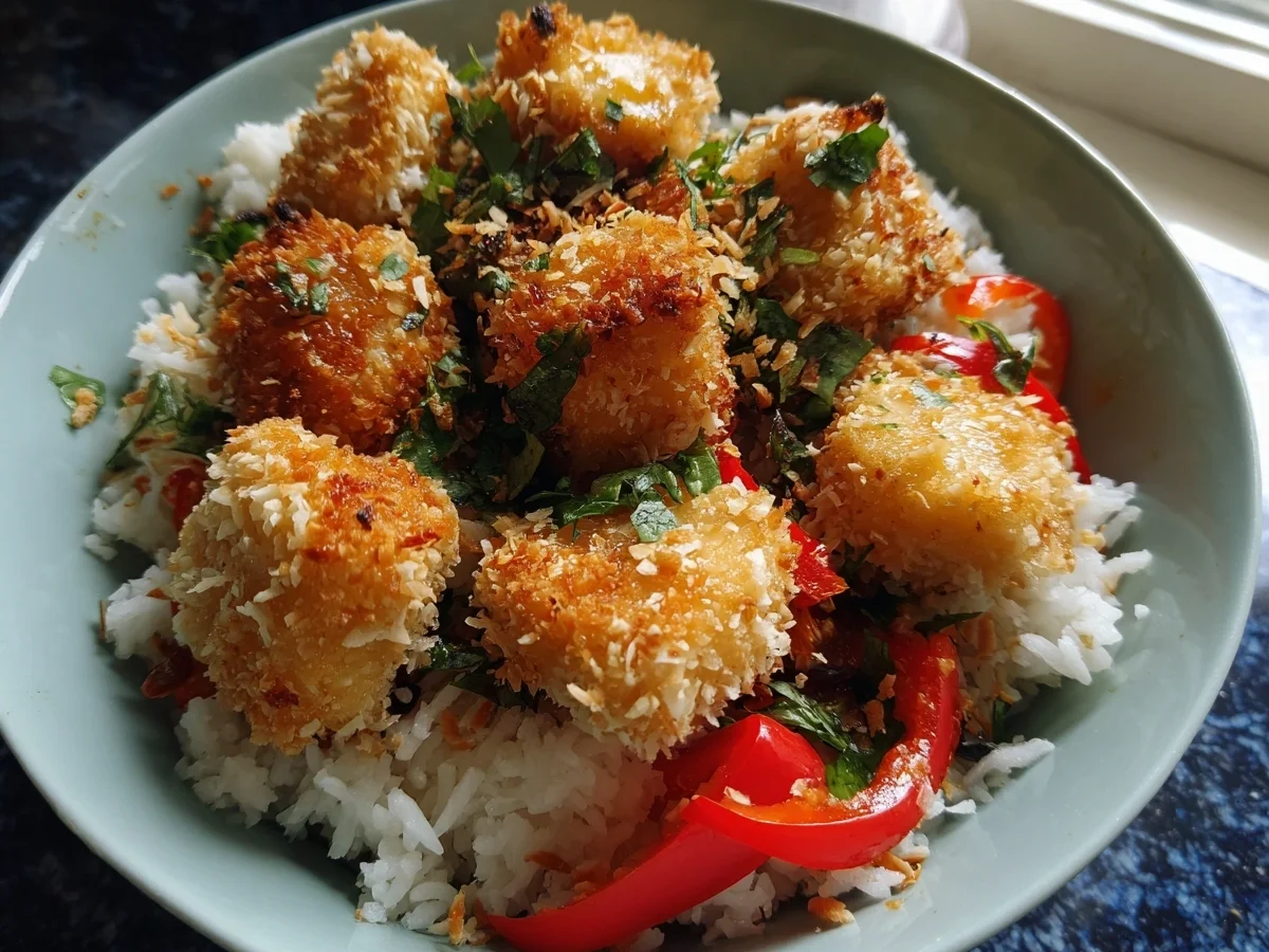 Crispy Coconut Crusted Tofu Bowl - Image 2