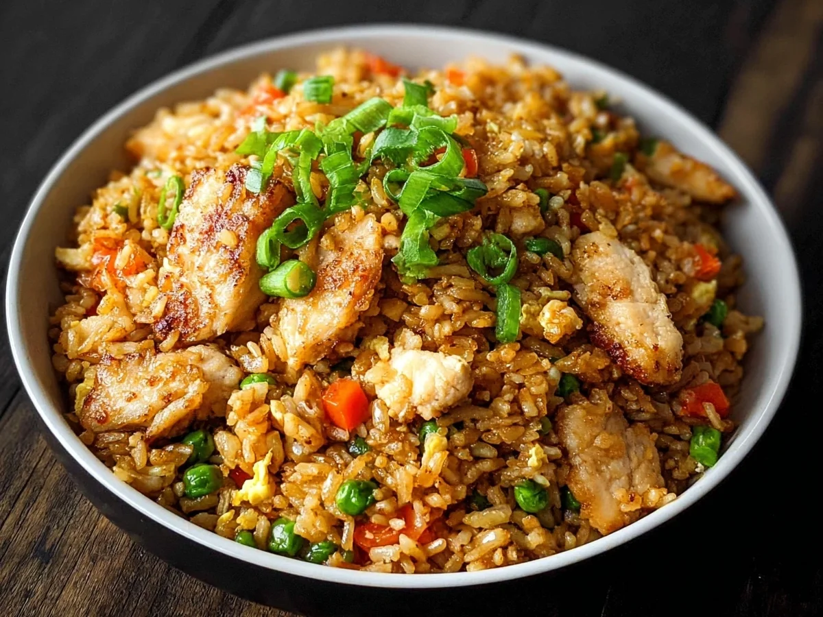 Crispy Garlic Chicken Fried Rice: High Protein Meal - Image 2