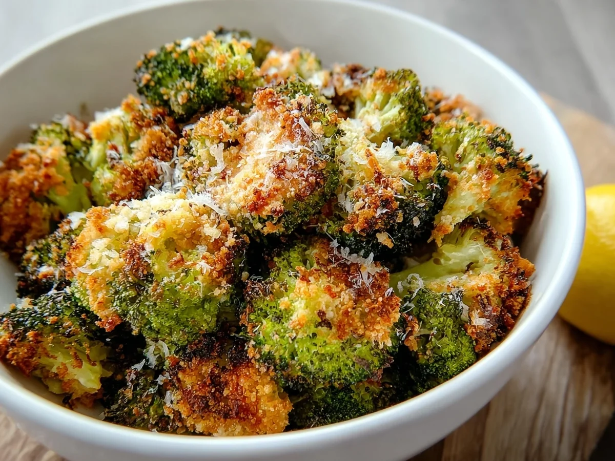 Crispy Parmesan Crusted Broccoli Florets - Image 1