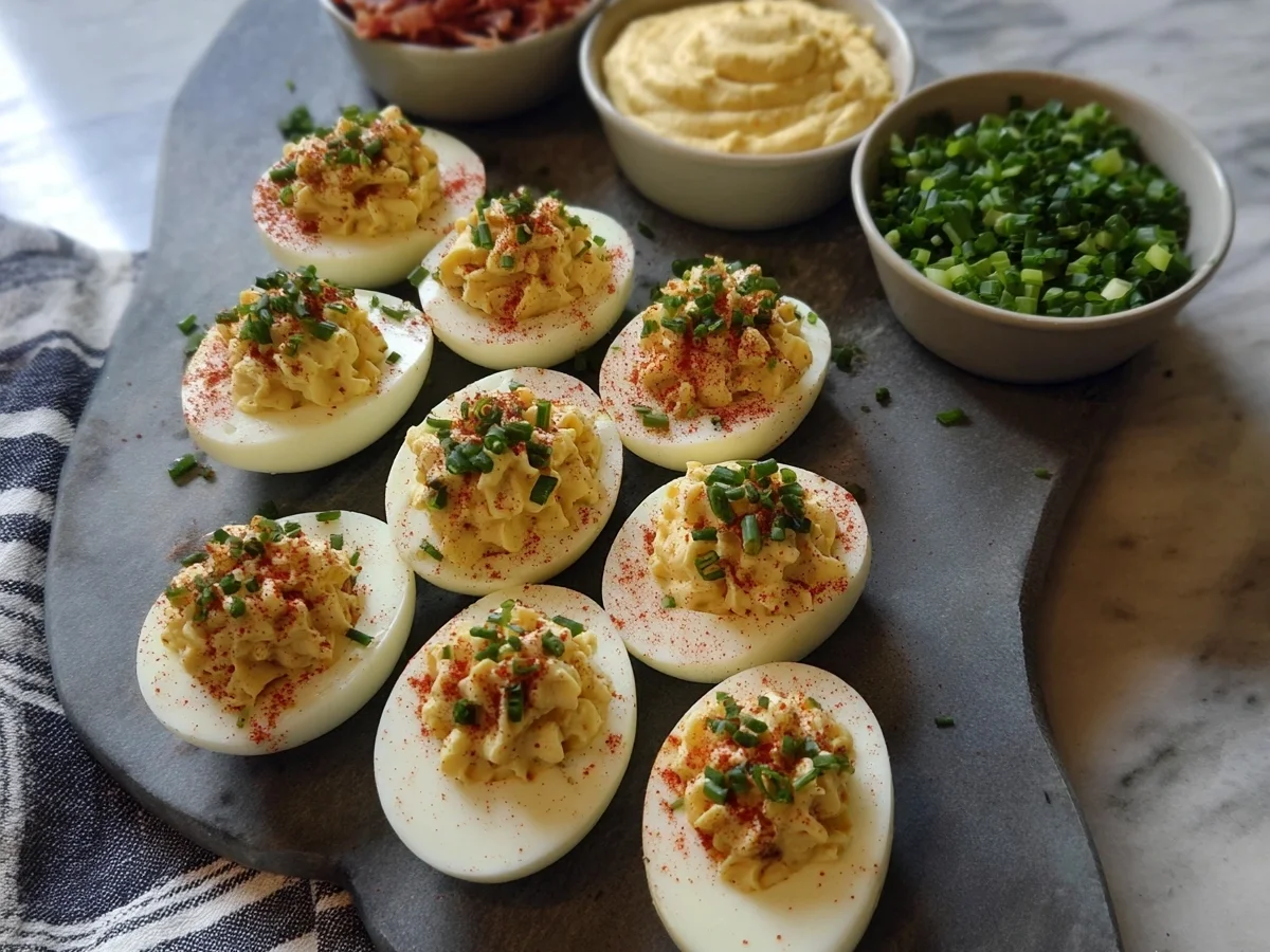 Deviled Egg Board: Build Your Own with Creative Toppings - Image 1