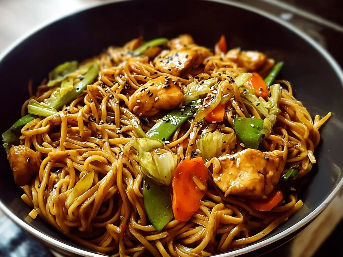Easy Chicken Lo Mein Recipe: Quick Chinese Meal - Image 1