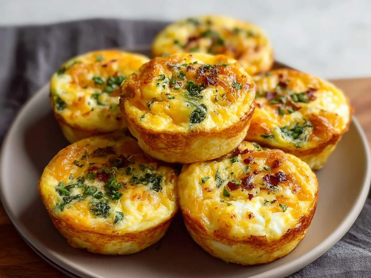 Easy Cottage Cheese Egg Bites for Quick Breakfast - Image 1
