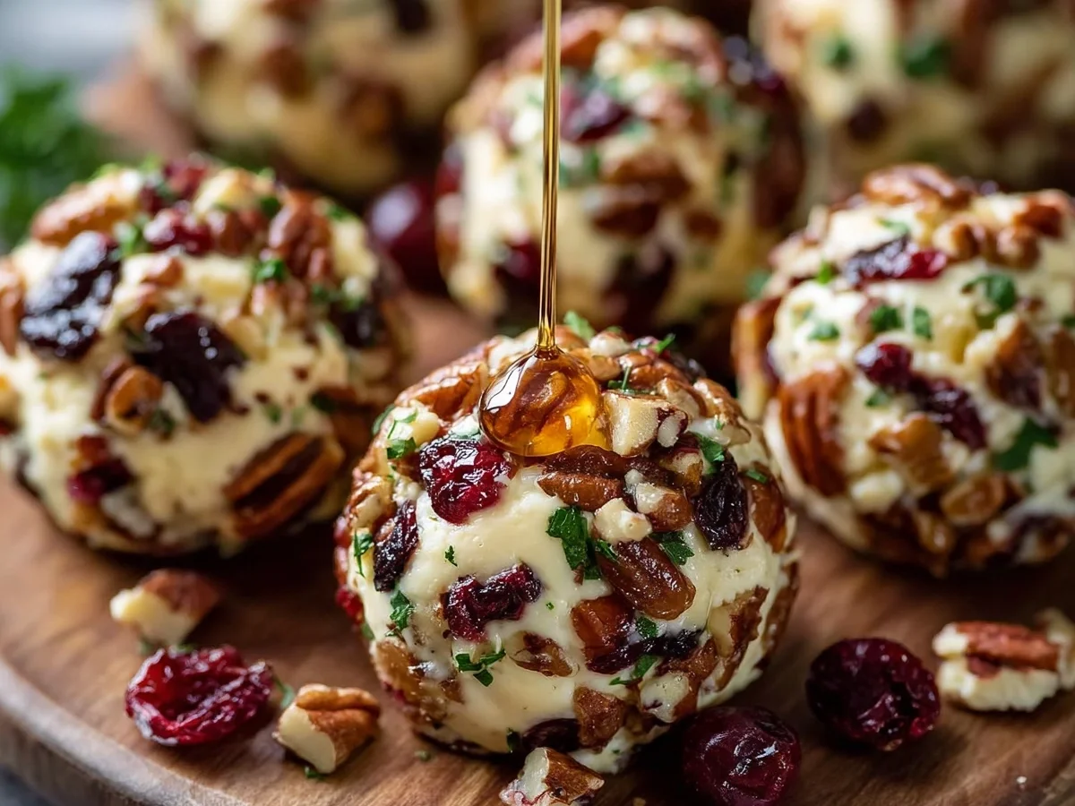 Easy Festive Cranberry Pecan Cheese Truffles - Image 2