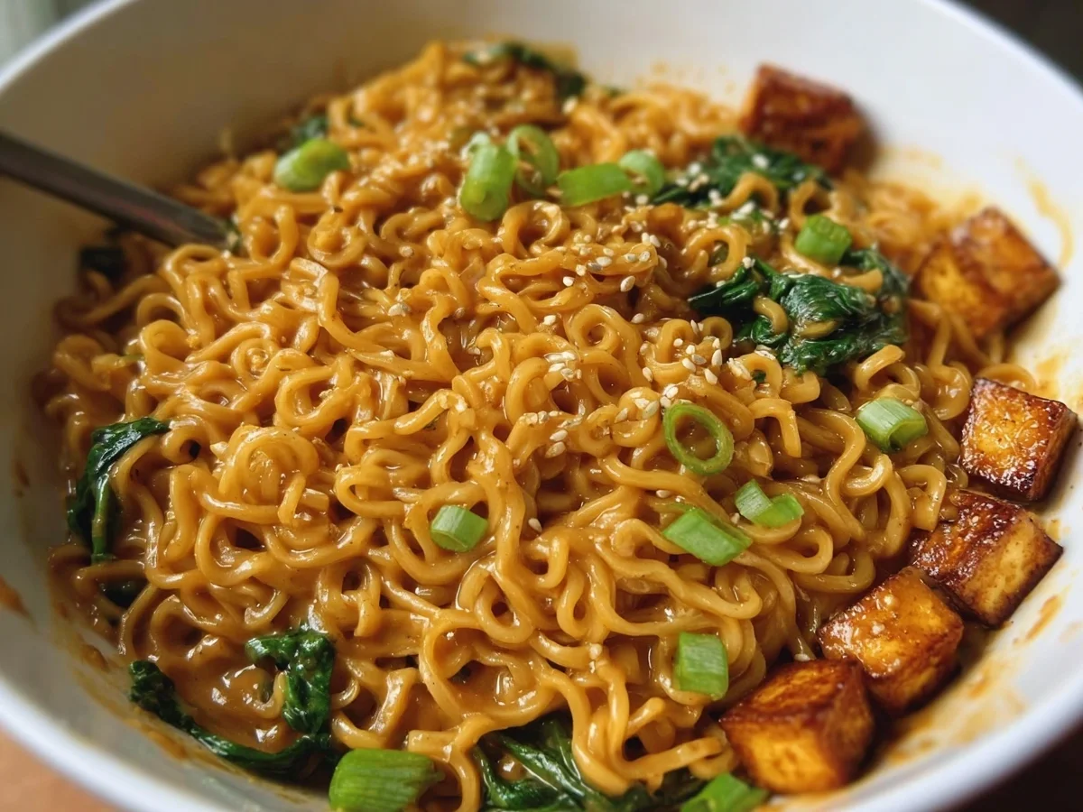 Easy High Protein Vegan Saucy Ramen Noodles - Image 2