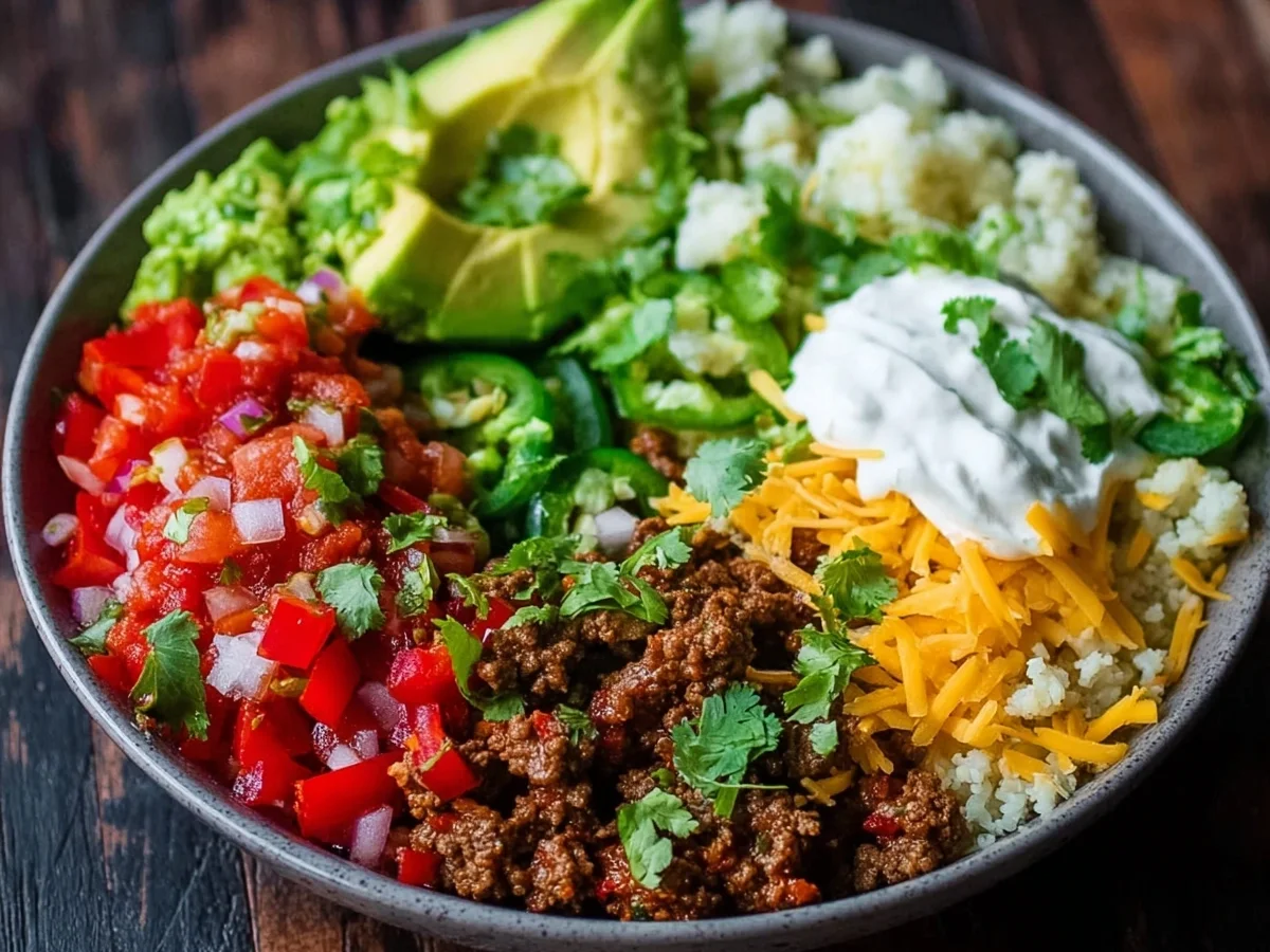 Easy Protein-Packed Low Carb Burrito Bowl - Image 2