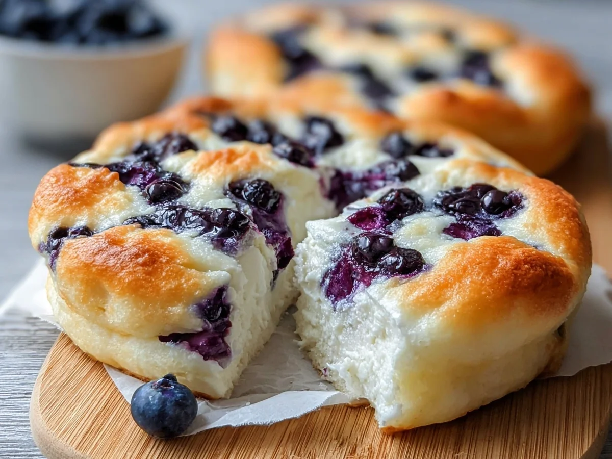 Fluffy Cottage Cheese Blueberry Cloud Bread Recipe - Image 2