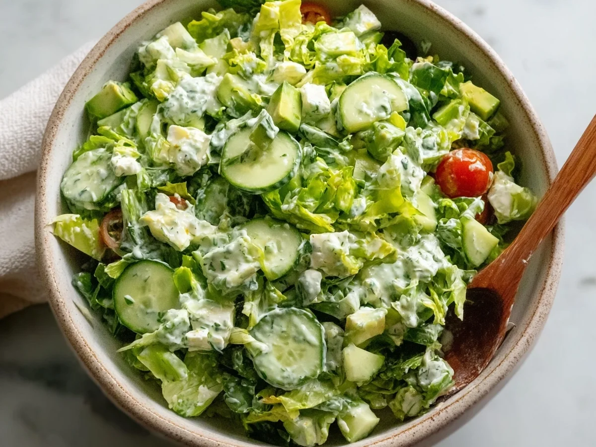Fresh Creamy Green Goddess Salad Recipe - Image 1