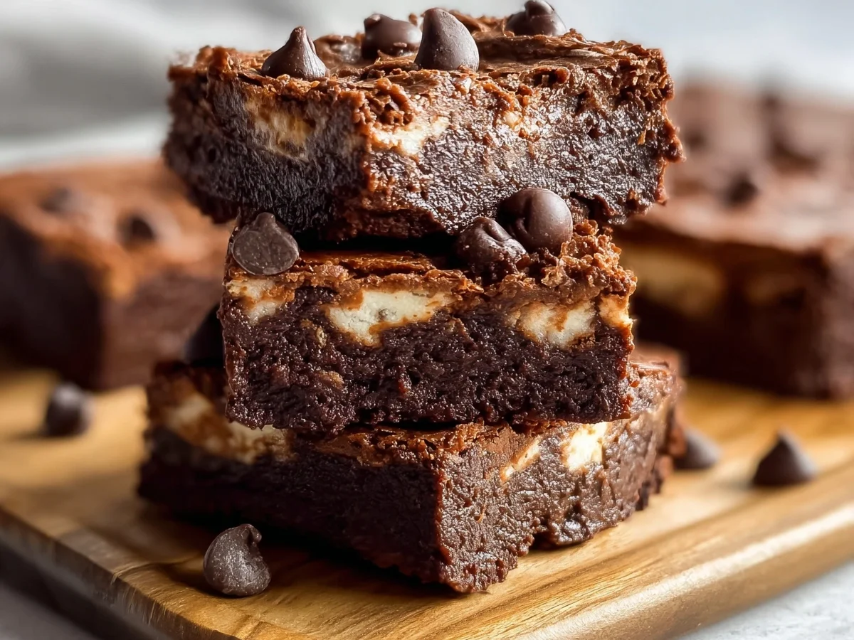 Fudgy Cottage Cheese Protein Brownies: Healthy Dessert - Image 1