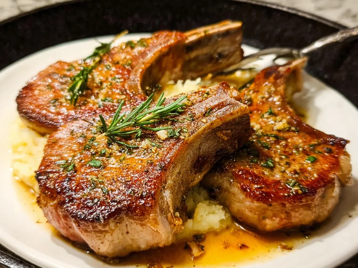 Garlic Butter Pan Seared Lamb Chops - Image 2
