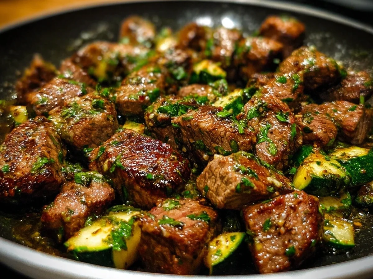 Garlic Butter Steak Bites: Quick Low-Carb Dinner - Image 1