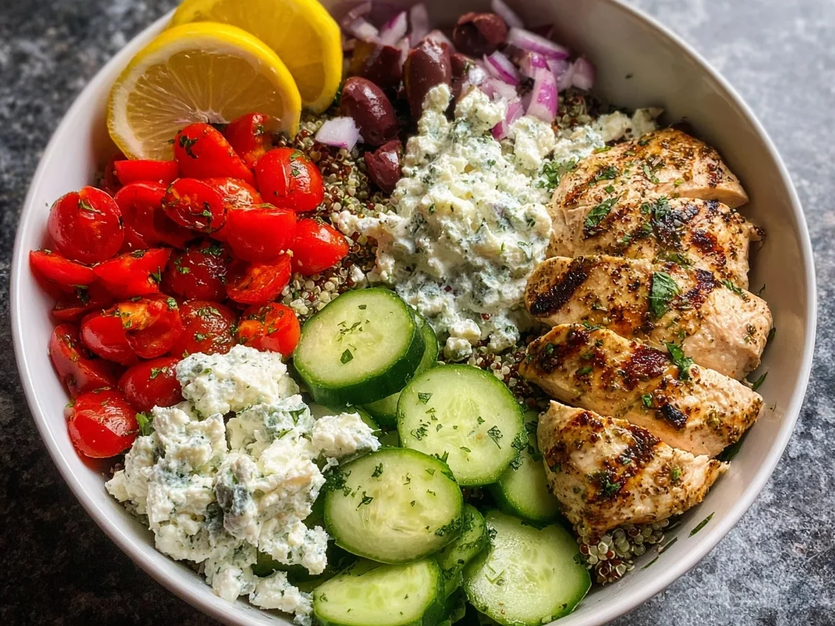 Greek Chicken Bowls: Easy Mediterranean Meal Prep - Image 1