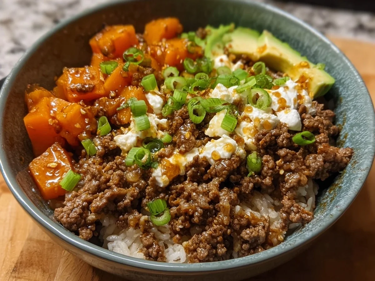 Ground Beef Hot Honey Bowl: Savory, Protein-Packed & Easy - Image 1