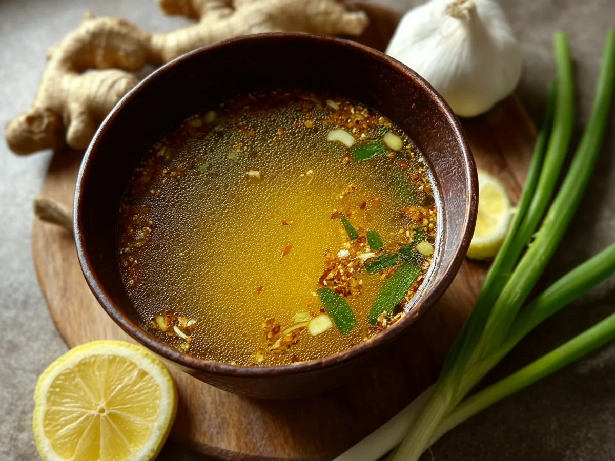 Healing Miso-Ginger Lemon Detox Broth - Image 1