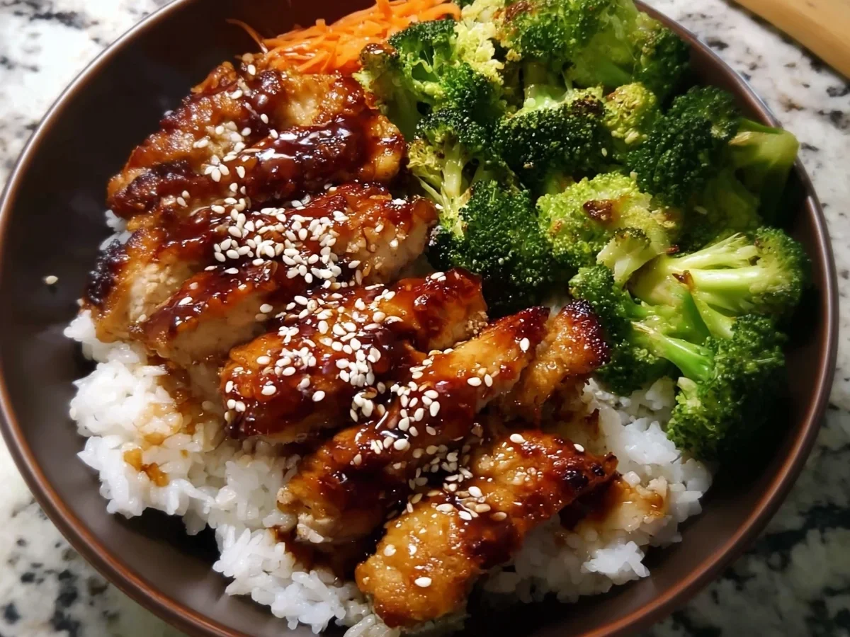 Healthy Sticky Chicken Bowls: Quick Family Dinner - Image 1