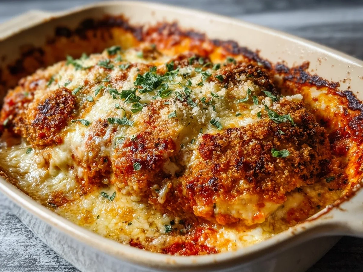 High Protein Chicken Parm Casserole: Easy Family Dinner - Image 1