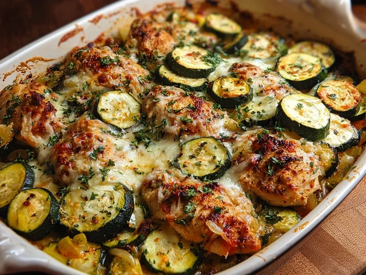 High Protein Chicken Zucchini Bake for Easy Dinners - Image 2