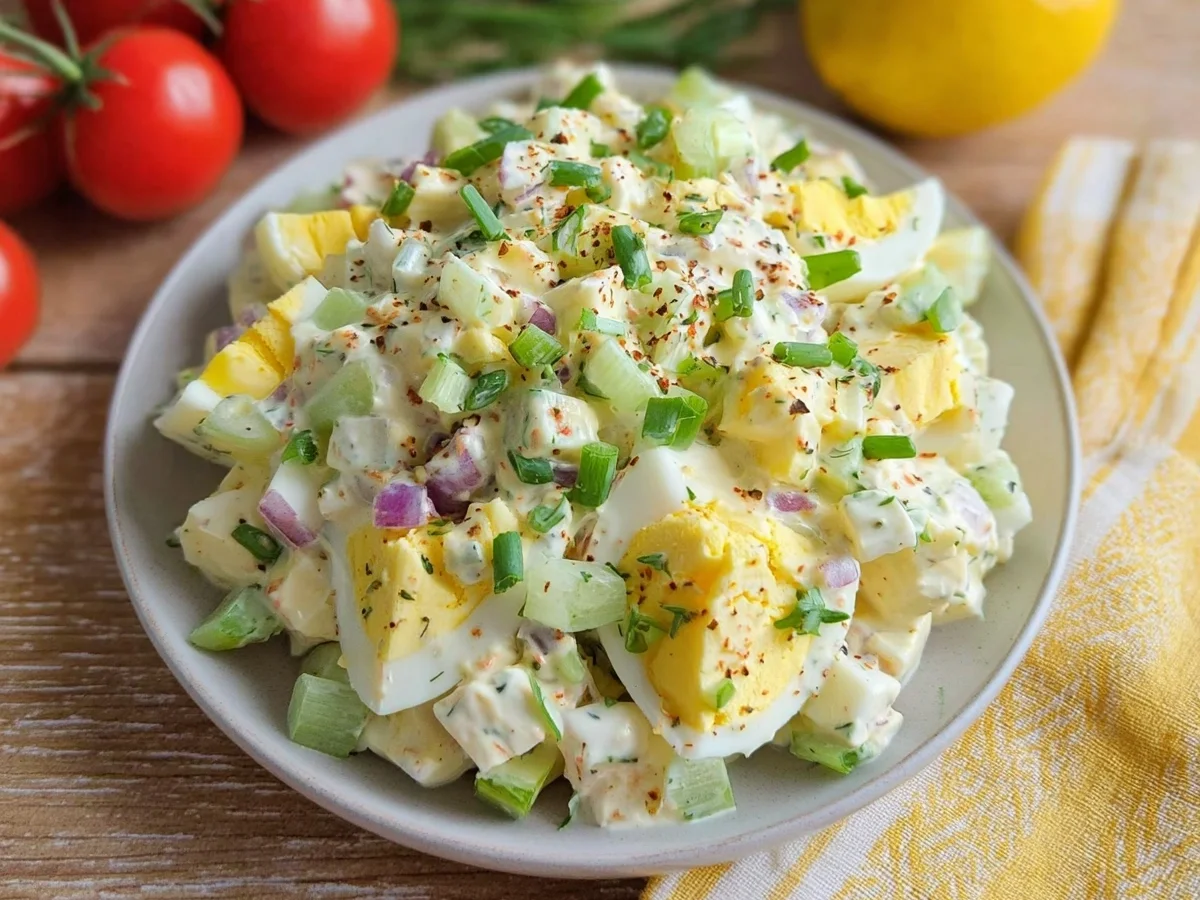 High Protein Cottage Cheese Egg Salad (24g Protein) - Image 1