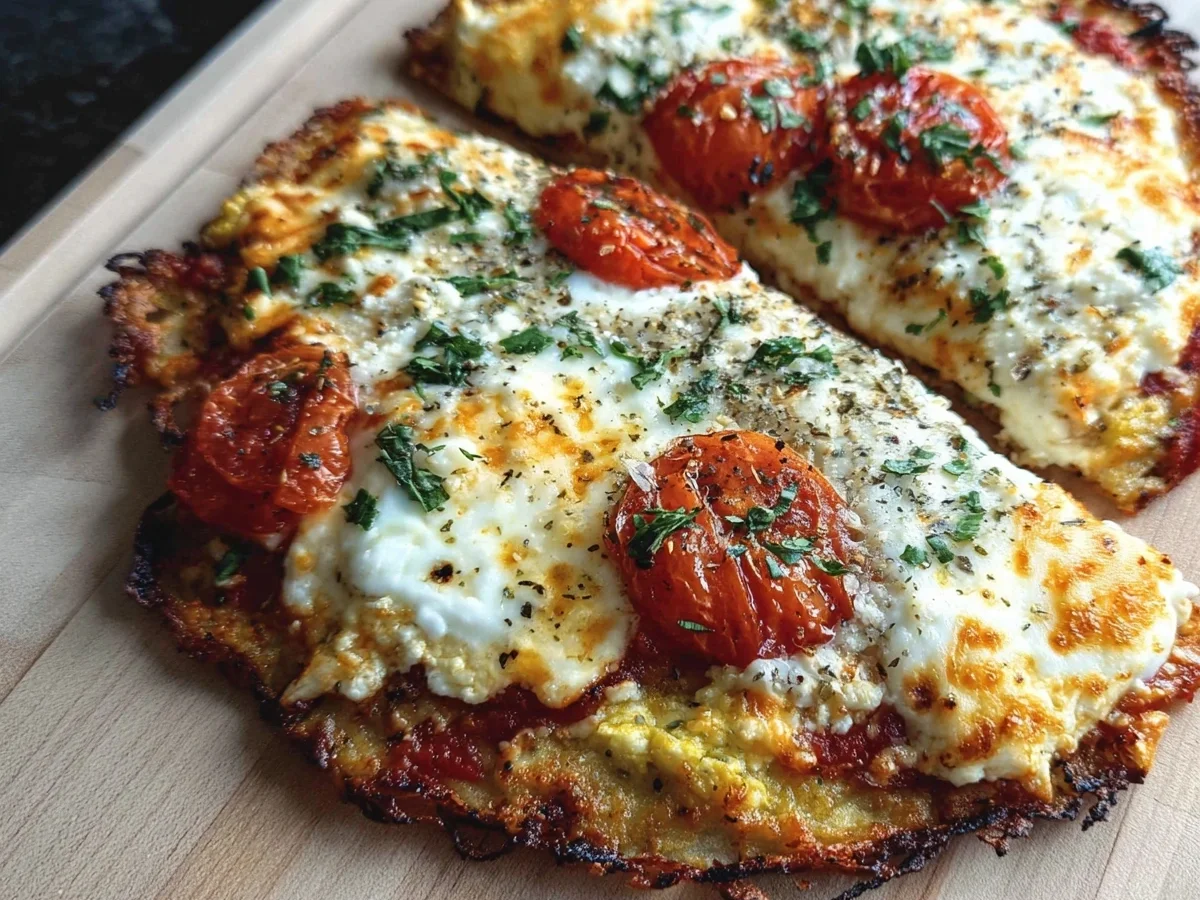 High Protein Cottage Cheese Flatbread Pizza Recipe - Image 1