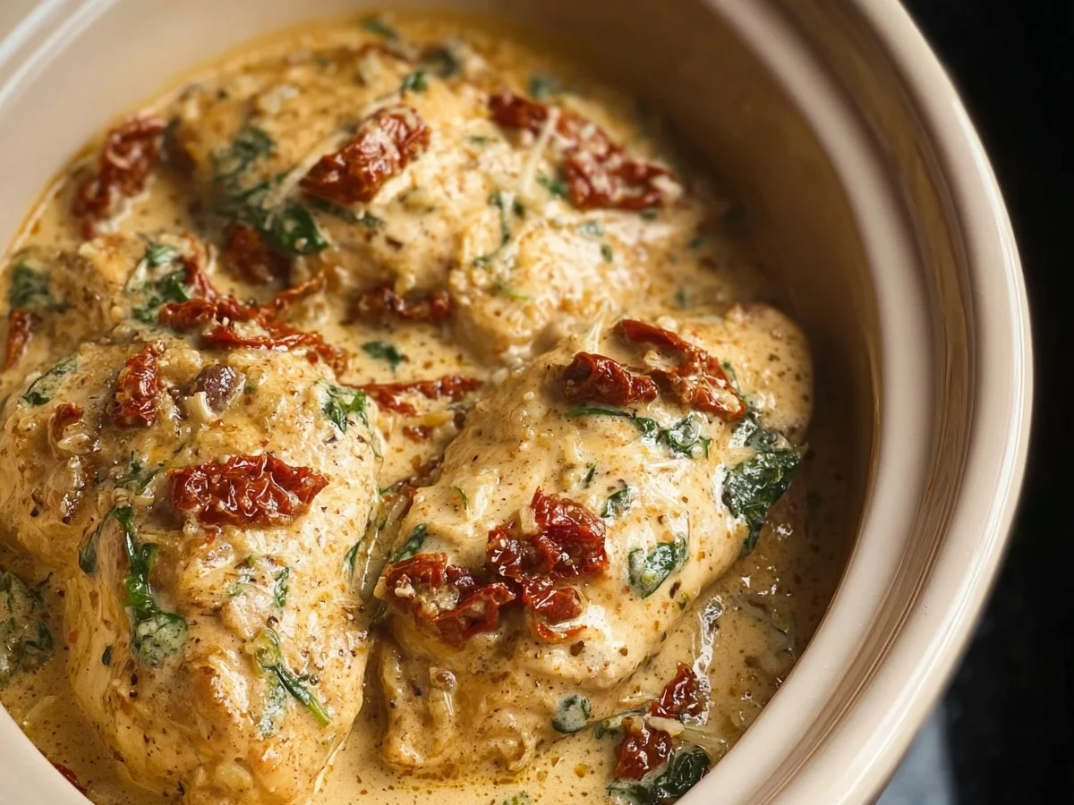 High Protein Crockpot Marry Me Chicken - Image 1