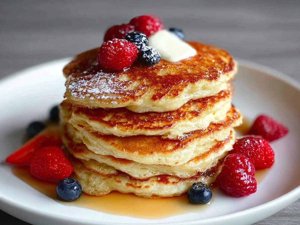 High Protein Fluffy Cottage Cheese Pancakes - Image 2